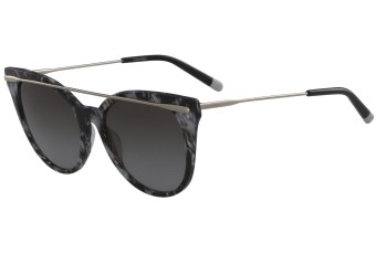 Calvin Klein CK4362S-038 Grey Marble Women's Oval Sunglasses