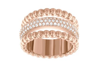 Swarovski Click Ring Rose Gold Plated Size 7 (55) - 5124279